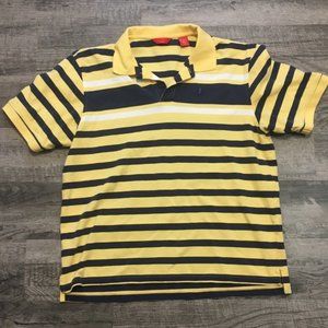 IZOD Striped Polo in Yellow & Navy